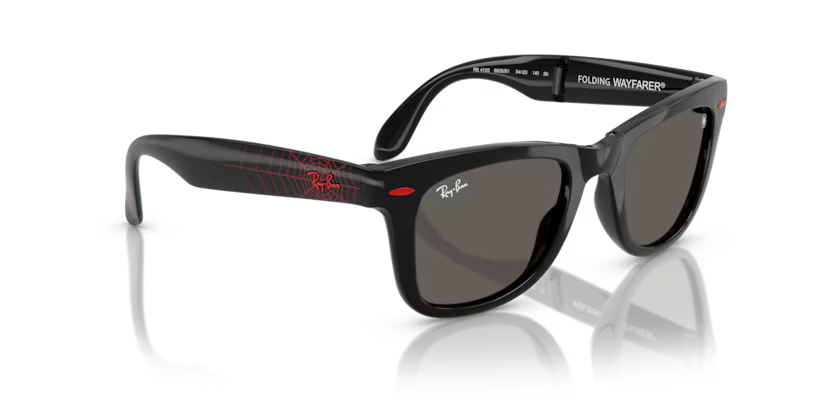 RAYBAN X MARVEL RB4105 - Folding wayfarer 6926B1 - Nero