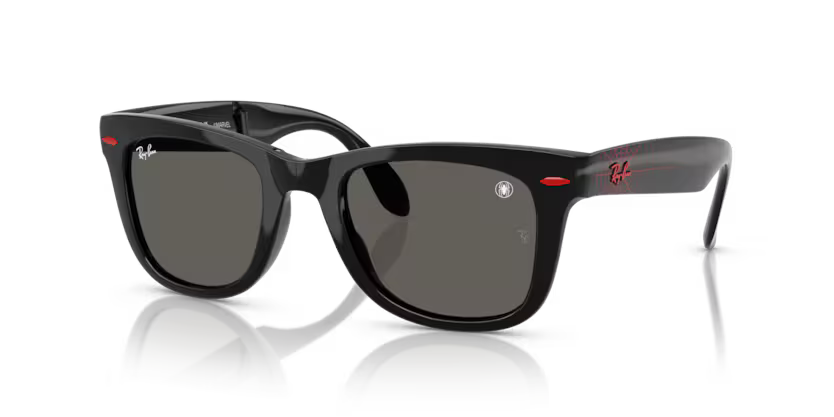 RAYBAN X MARVEL RB4105 - Folding wayfarer 6926B1 - Nero