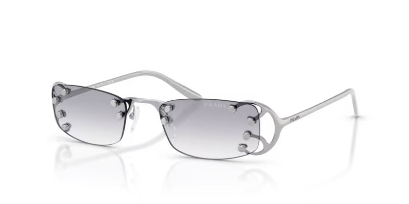 Prada PR C57S 28H40V - Argento nouveau
