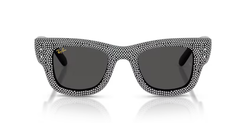 Ray-Ban X ASAP ROCKY 0RB4940 - Wayfarer puffer 686587 - Nero e pavé strass