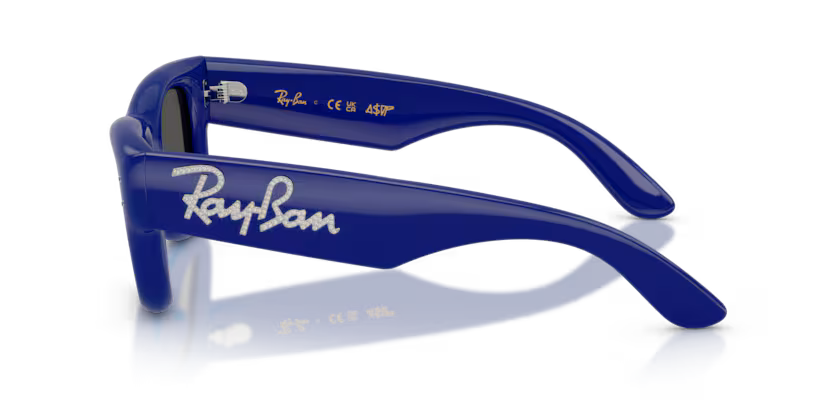 Ray-Ban X ASAP ROCKY 0RB4940B - Wayfarer puffer 686087 - Blu e strass