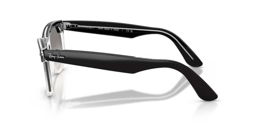 RayBan RB2240 - Wayfarer 129432 - Nero su trasparente