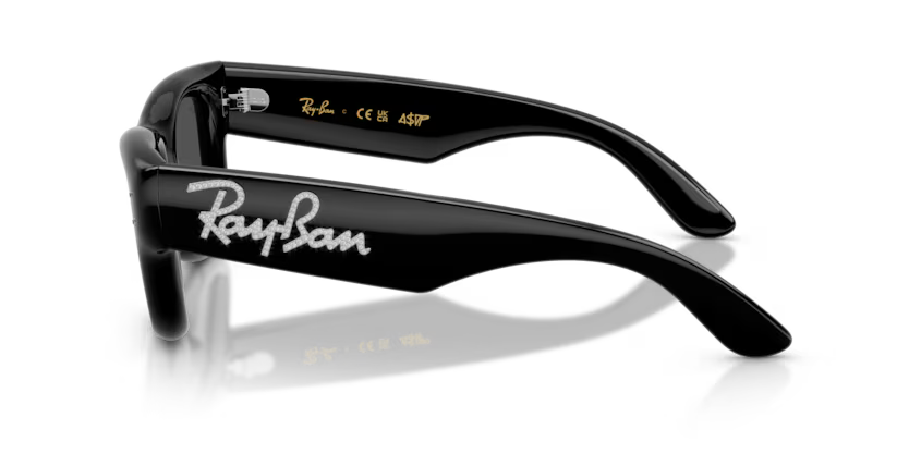 Ray-Ban X ASAP ROCKY 0RB4940B - Wayfarer puffer 686487 - Nero e strass