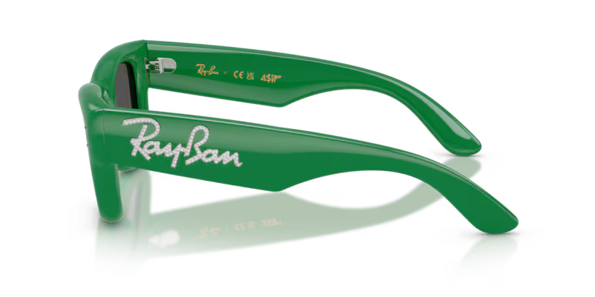 Ray-Ban X ASAP ROCKY 0RB4940B - Wayfarer puffer 685987 - Verde & strass