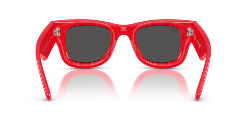 Ray-Ban X ASAP ROCKY 0RB4940B - Wayfarer puffer 686187 - Rosso e strass