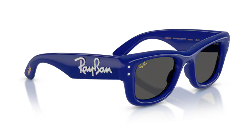 Ray-Ban X ASAP ROCKY 0RB4940B - Wayfarer puffer 686087 - Blu e strass