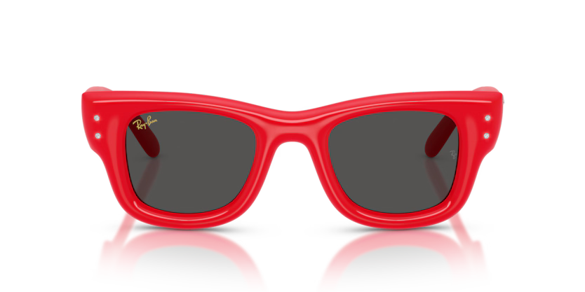 Ray-Ban X ASAP ROCKY 0RB4940B - Wayfarer puffer 686187 - Rosso e strass