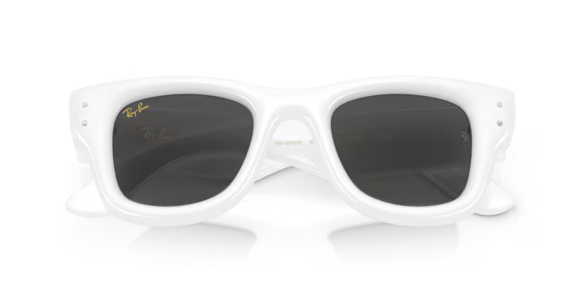 Ray-Ban X ASAP ROCKY 0RB4940B - Wayfarer puffer 686387 - Bianco e strass