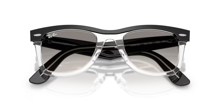 RayBan RB2240 - Wayfarer 129432 - Nero su trasparente