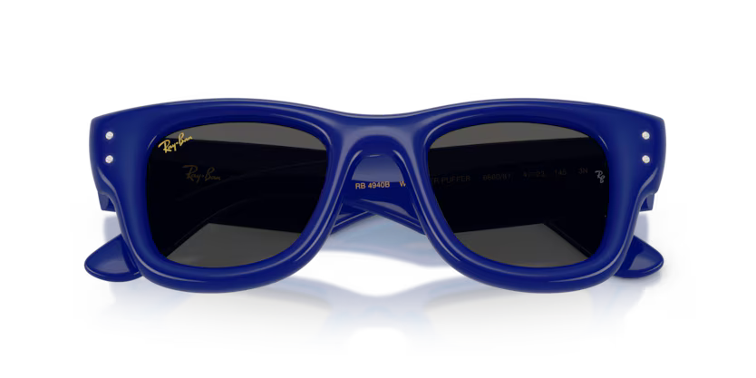 Ray-Ban X ASAP ROCKY 0RB4940B - Wayfarer puffer 686087 - Blu e strass