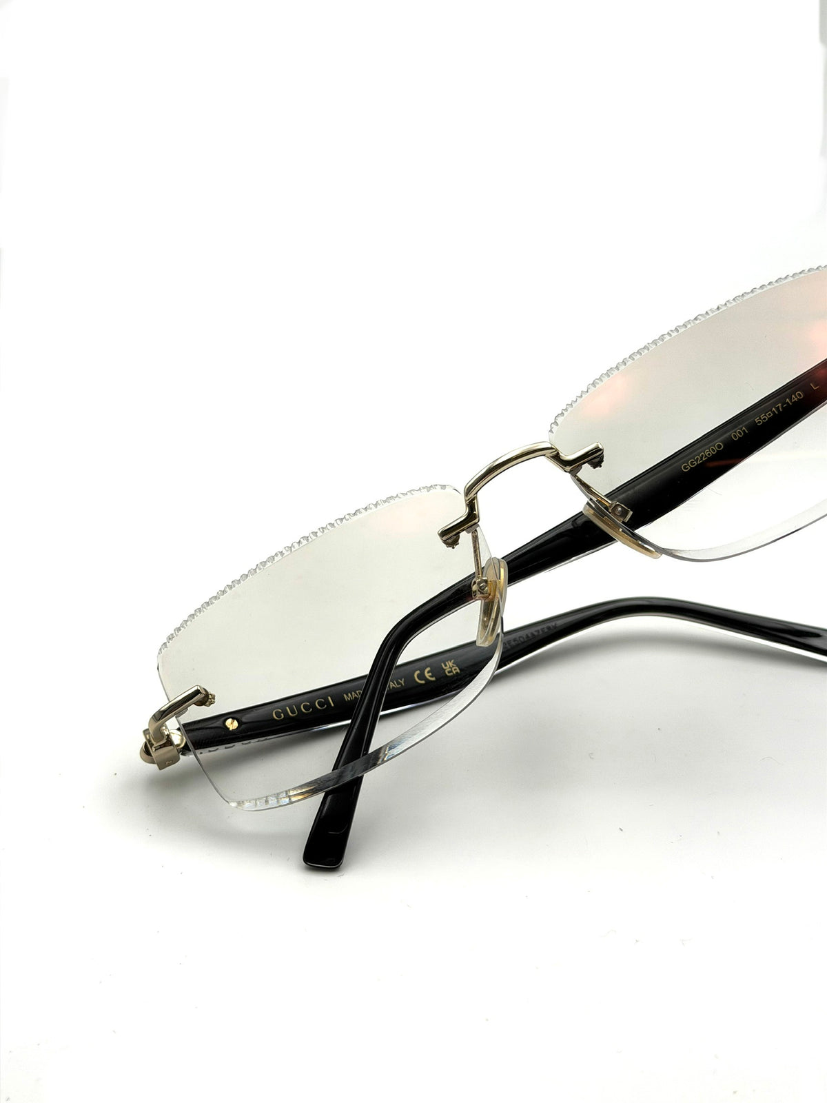 GG2260O - 001 CUSTOM (1.6, DIAMOND CUT, MARRONE SFUMATO 20% + ANTIRIFLESSO ROSSO)
