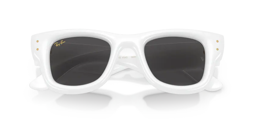X ASAP ROCKY 0RB4940 - Wayfarer puffer 671/87 - Bianco